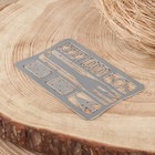 Карта для выживания, многофункциональная тип Д, нержавеющая сталь - Фото 1