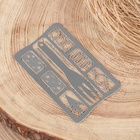 Карта для выживания, многофункциональная тип Д, нержавеющая сталь - Фото 2