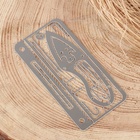 Карта для выживания 17 в 1, многофункциональная, рыболовная, нержавеющая сталь - Фото 2