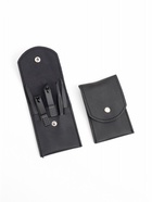 Набор маникюрный, 5 предметов, в футляре на кнопке, чёрный - Фото 4