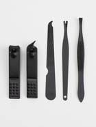 Набор маникюрный, 5 предметов, в футляре на кнопке, чёрный - Фото 5