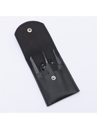 Набор маникюрный, 5 предметов, в футляре на кнопке, чёрный - Фото 6