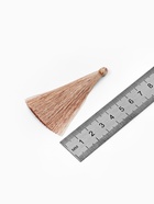 Подвеска декоративная «Кисть», 2 шт., L=6.5 см, бежевая - Фото 2