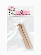 Подвеска декоративная «Кисть», 2 шт., L=6.5 см, бежевая - фото 59372931