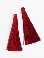 Подвеска декоративная «Кисть», 2 шт., L=6.5 см, бордовая - Фото 6