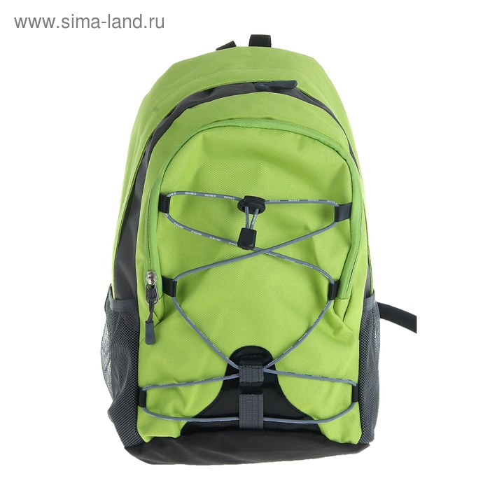 Рюкзак молодёжный "Мини", 1 отдел, наружный карман, 2 боковых кармана, цвет зелёный - Фото 1