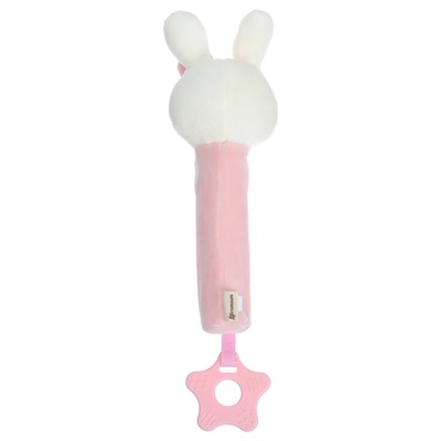 Пищалка - погремушка Крошка Я «Милая зайка», с прорезывателем, от 3 мес.