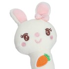 Пищалка - погремушка Крошка Я «Милая зайка», с прорезывателем, от 3 мес. - Фото 4