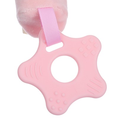 Пищалка - погремушка Крошка Я «Милая зайка», с прорезывателем, от 3 мес.