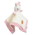 Комфортер - игрушка для сна новорожденных, Крошка Я «Милая зайка», погремушка, белый/розовый - Фото 3