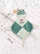 Комфортер - игрушка для сна новорожденных, Крошка Я «Лягушастик», погремушка, зеленый - Фото 2