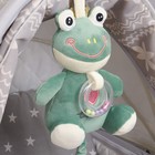 Подвеска музыкальная на кроватку/коляску Крошка Я «Лягушастик», заводная, с погремушкой, от 3 мес. - Фото 3