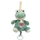 Подвеска музыкальная на кроватку/коляску Крошка Я «Лягушастик», заводная, с погремушкой, от 3 мес. - Фото 4
