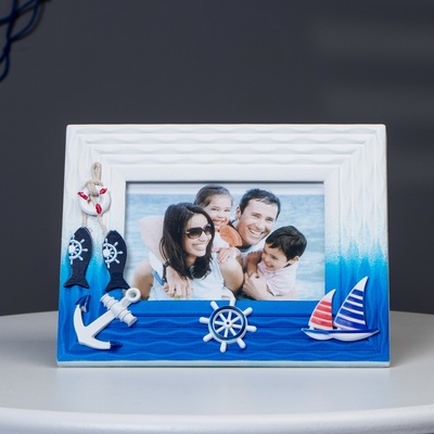 Фоторамка для фотографий настольная «Морской стиль», дерево, 9×14 см