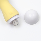 Бесконтактный вакуумно- волновой стимулятор клитора, 10 режимов вибрации, USB, силикон, желтый - Фото 6