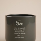 Банка для чая SL Home, 9.5×14 см, с бамбуковой крышкой, серая - Фото 3