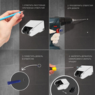 Держатель для душевой лейки ZEIN Z102, регулируемый, хром - Фото 6