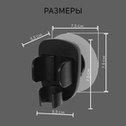 Держатель для душевой лейки ZEIN Z113, нерегулируемый, черный - Фото 4