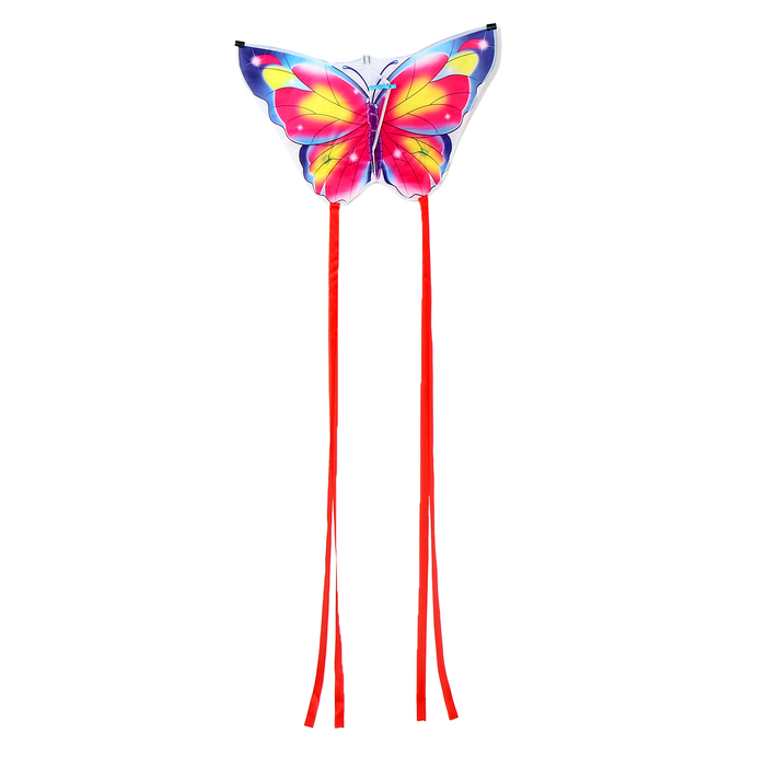 Воздушный змей «Бабочка», цвет розовый - фото 1906661294