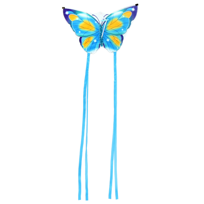Воздушный змей «Бабочка», цвет голубой