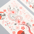 Набор для творчества «Япония», переводные тату, 2 листа - фото 9458437