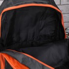 Рюкзак молодёжный "Велосипедист", 1 отдел, 2 наружных и 2 боковых кармана, усиленная спинка, серый/оранжевый - Фото 3