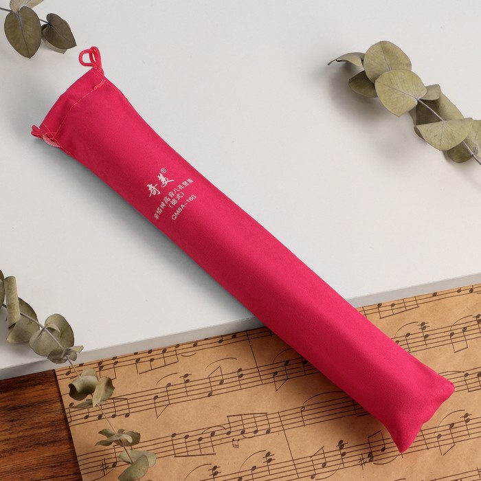 Блокфлейта Music Life, 8 отверстий, розовый чехол, шомпол