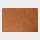 Салфетки сервировочные Magistro, 4 шт., экокожа, 45×30 см, коричневые - Фото 6