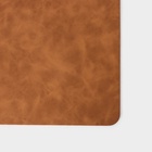 Салфетки сервировочные Magistro, 4 шт., экокожа, 45×30 см, коричневые - Фото 7