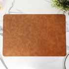 Салфетки сервировочные Magistro, 4 шт., экокожа, 45×30 см, коричневые - Фото 7