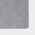 Салфетки сервировочные Magistro, 4 шт., экокожа, 45×30 см, серые - Фото 4