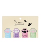 Набор магнитных закладок для книг Calligrata «Лапки», 4 штуки, МИКС - Фото 3