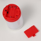 Ночник "Фоси" LED 5 режимов от батареек 3хААА бело-красный 6,5х6,5х11,5 см - Фото 15