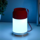 Ночник "Фоси" LED 5 режимов от батареек 3хААА бело-красный 6,5х6,5х11,5 см - Фото 8