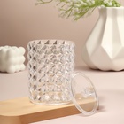 Органайзер для ватных палочек, с крышкой, d=8×12.5 см, прозрачный - Фото 4