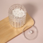 Органайзер для ватных палочек, с крышкой, d=8×12.5 см, прозрачный - Фото 6