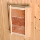 Абажур для бани и сауны, настенный, деревянный, с гималайской солью, 3 плитки - Фото 2