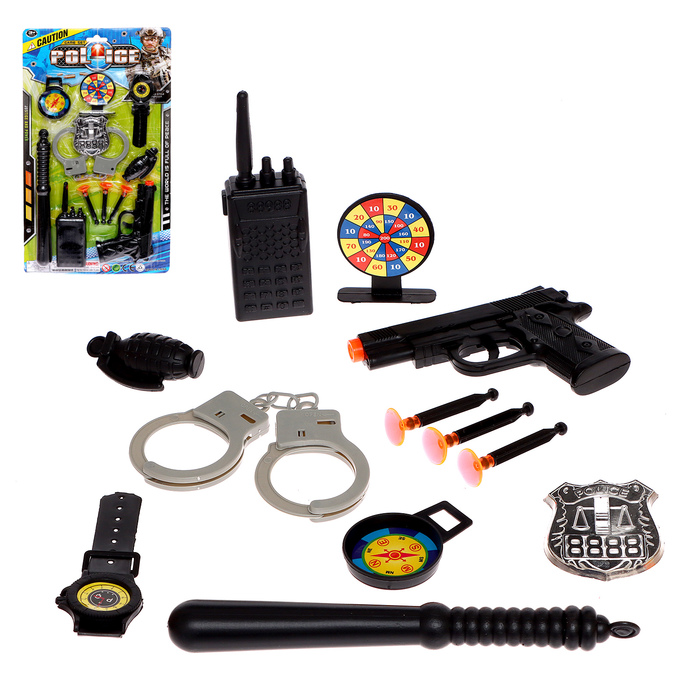 УЦЕНКА Набор полицейского «Патруль», 12 предметов - Фото 1