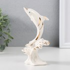 Сувенир керамика "Дельфин на волне" 5,5х9х14 см - фото 321241595