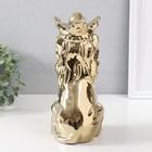 Фигурка керамика «Лев в короне», золото, 17×12×26 см - Фото 4