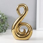 Фигурка керамика «Абстракция. Лебедь», золото,14.5×5.5×25 см - Фото 1