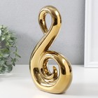 Фигурка керамика «Абстракция. Лебедь», золото,14.5×5.5×25 см - Фото 3