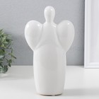 Подсвечник керамика на 1 свечу "Ангел" d=3,5 см белый 14х9,5х25 см - фото 30914243