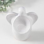 Подсвечник керамика на 1 свечу "Ангел" d=3,5 см белый 14х9,5х25 см - фото 30914244