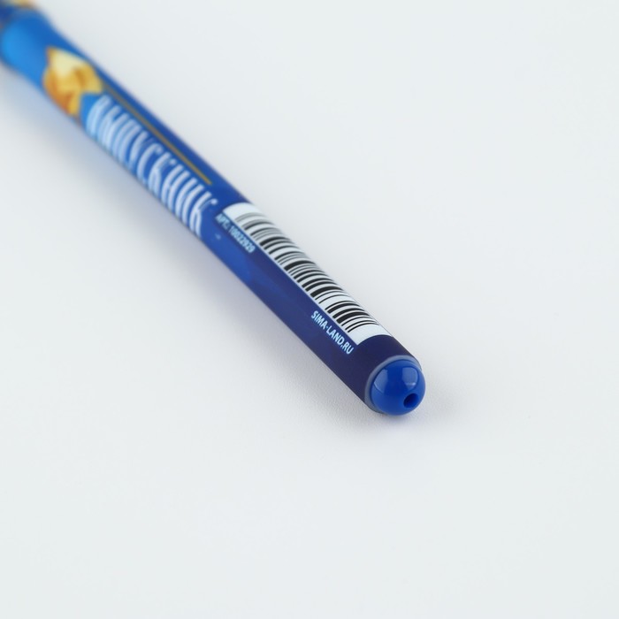 Ручка пластиковая софт-тач "Выпускник" шариковая, паста синяя, 0,7 мм