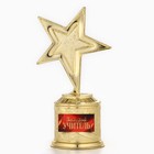 Кубок наградная фигура: звезда литая «Золотой учитель» золото, пластик, 16 см - Фото 2