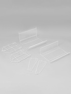 Накопитель разборный на колесах, 5 корзин, 50×43×147, белый - Фото 8