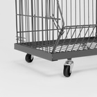 Накопитель разборный на колесах, 5 корзин, 50×43×147, серый - Фото 5