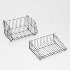 Накопитель разборный на колесах, 5 корзин, 50×43×147, серый - Фото 7