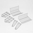 Накопитель разборный на колесах, 5 корзин, 50×43×147, серый - Фото 8